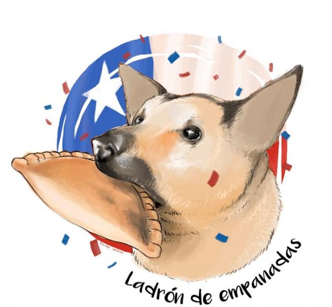 有人为“馅饺神偷”狗狗设计总统竞选海报。
